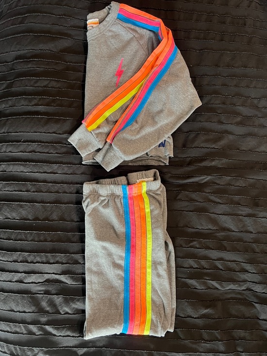 Aviator Nation Other - Aviator Nation Gray Set with Rainbow Side Stripes